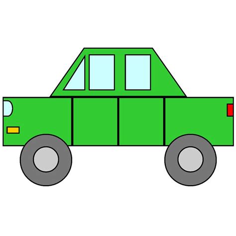 simple cartoon car clipart
