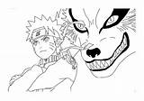 Kurama Naruto Tailed Sasuke Escolha sketch template