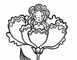 Thumbelina Coloring Pages Princess Getcolorings sketch template