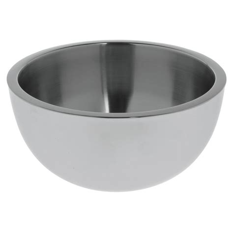 hubert   qt  double wall smooth stainless steel bowl