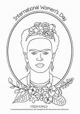 Frida Kahlo Colouring sketch template