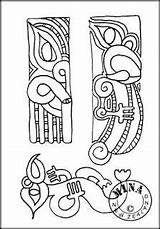Maori Carvings Waitangi sketch template