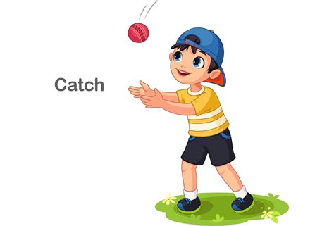 clipart catching  ball