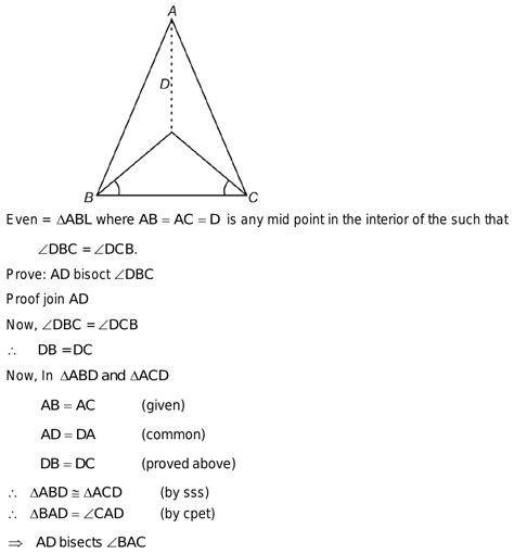8 In Triangle Abc Ab Ac D Is The Mid Point In The Interior Of