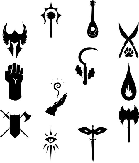 dandd 5e class symbols imgur