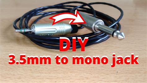mm stereo  mono jack cable youtube