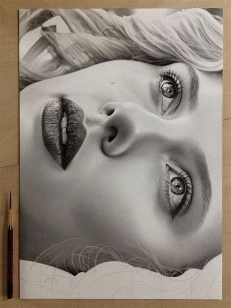 highly detailed close ups  amazing hyper realistic pencil drawings