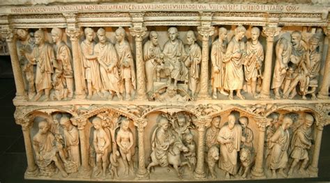 sarcophagus  junius bassus arte paleocristiano