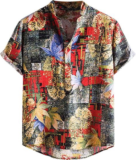 hemd herren hawaii hemd maenner hawaiihemd herren freizeithemd herren kurzarm freizeithemd