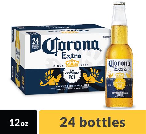 corona extra mexican import beer  pk  fl oz bottles  abv