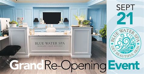 blue water spa grand  opening event