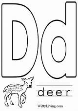 Deer Alaphbet Getdrawings Coloringsun sketch template