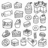 Pastry Isolated Doodles Pngtree Donut sketch template