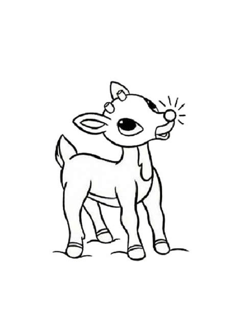 printable rudolph coloring page everfreecoloringcom