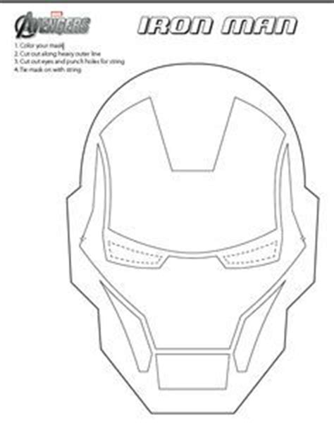 printable ironman mask melissa pinterest mask template iron man