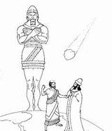 Nebuchadnezzar Kleurplaat Droom Farao Jozef Josiah Nebuchadnezzars Bibletopicsonline sketch template