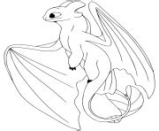 train  dragon  coloring pages light fury  toothless