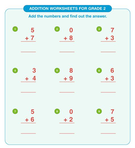 math worksheets    print math addition worksheets st grade