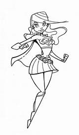 Supergirl Coloring Pages Dc Kids sketch template