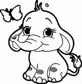 Elephant Coloring Pages Butterfly Colouring Animal Wecoloringpage Baby Kids Cartoon Colour Printables Drawing Sheets Nice Adult Choose Board Visit Books sketch template