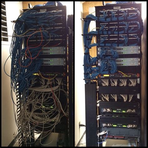 inherited mess  server rack  hours  cableporn
