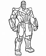 Thanos Wears Coloriages sketch template
