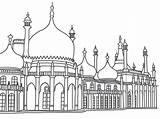 Brighton Pavilion Drawings Rock Sussex Sketched Photoshop Choose Board England sketch template