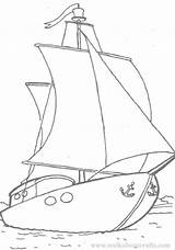 Coloring Yacht Pages Popular Colouring sketch template
