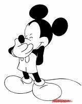 Mickey Mouse Coloring Pages Disney Book Disneyclips Funstuff sketch template