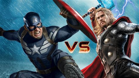 captain america vs thor epic superheroes battle the avengers death match youtube
