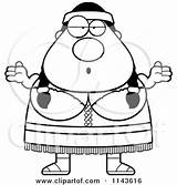 Shrugging Chubby Native Woman American Clipart Cartoon Thoman Cory Outlined Coloring Vector sketch template