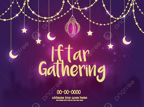 iftar gathering invitation backgroundramadan concept muslim arabian