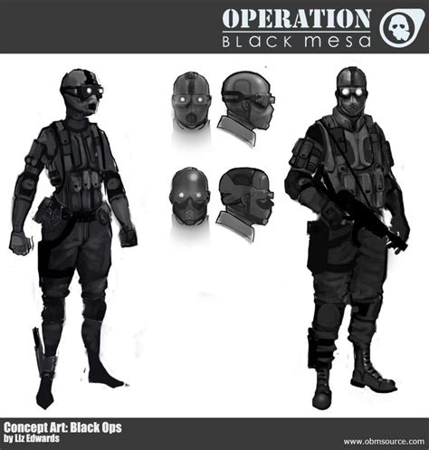 Operation Black Mesa Black Ops Assassin Concept Art Военное искусство