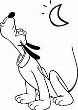 Pluto Dog sketch template