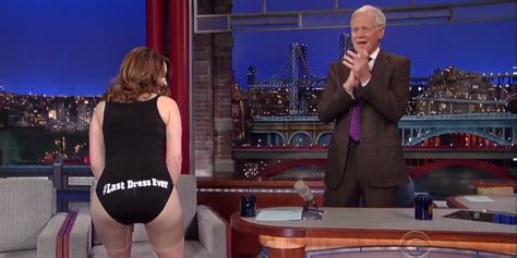 Tina Fey Undressed On David Letterman Send Off Business