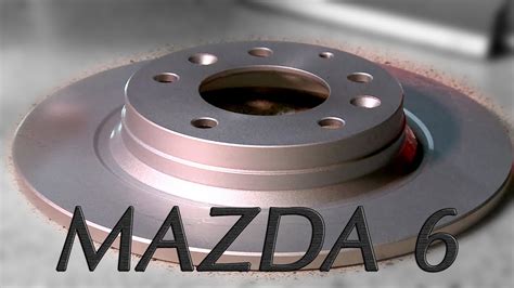 mazda    rear brake replacement rotor  pads change youtube