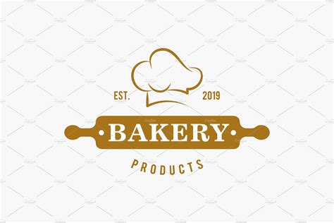 bakery logo creative illustrator templates creative market