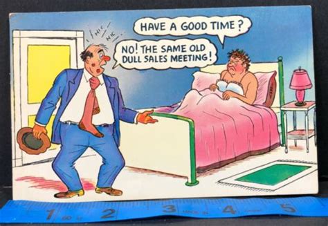 couple cheating comic vintage postcard ebay