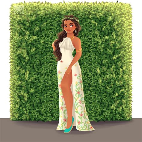 Moana As A Bride Best Disney Princess Fan Art Popsugar Love And Sex