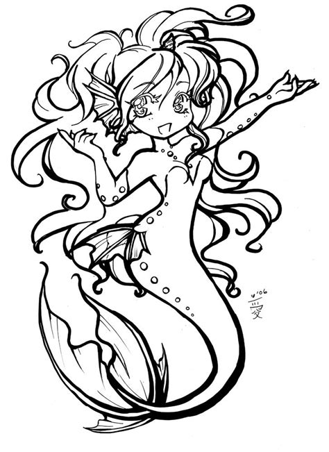 chibi mermaid coloring pages coloring pages