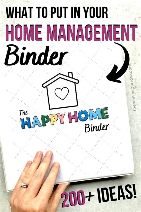 home management binder    super organized