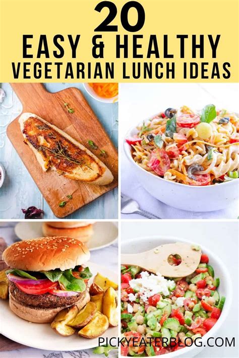 vegetarian lunch ideas  easy healthy recipes  picky eater