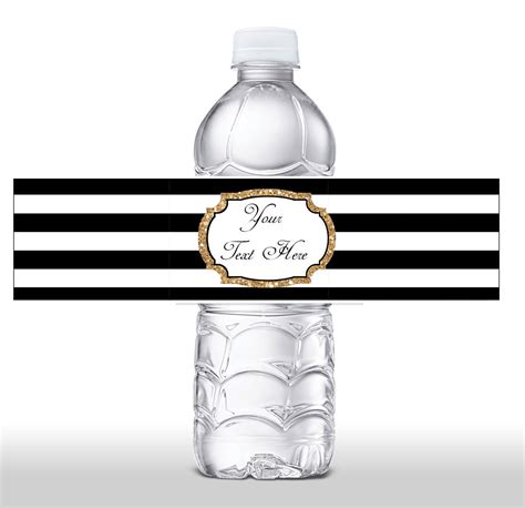 printable water bottle label template