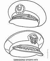 Coloring Pages Military Army Drawing Printable Forces Armed Hat Soldier Sheets Hats Kids Navy Patriotic Color Drawings Colouring Force Air sketch template