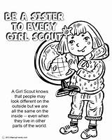 Scouts Promise Brownie Petal Responsible Authority Daisies Petals Makingfriends Sketchite Trefoil Letzte sketch template