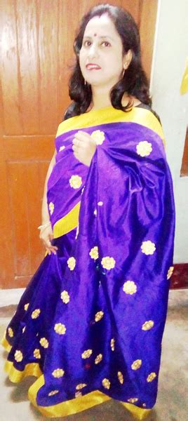 pushpa fashion purple kachapat saree age group    rs