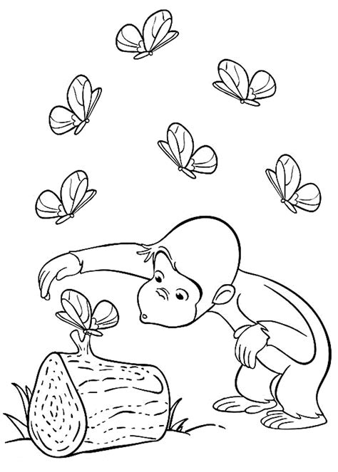 print  curious george coloring pages  stimulate kids