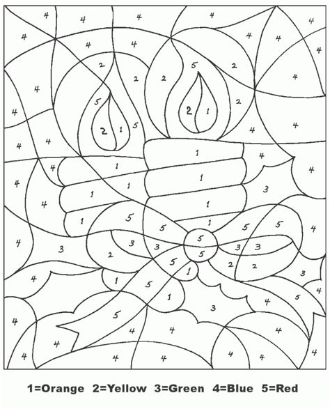 christmas color  numbers  coloring pages  kids christmas