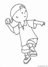 Coloring4free Caillou Coloring Pages Throwing Ball Related Posts sketch template