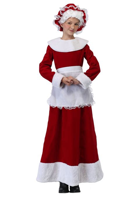 mrs claus costume for girls